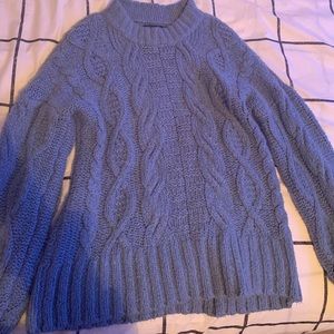 American Eagle blue oversized sweater